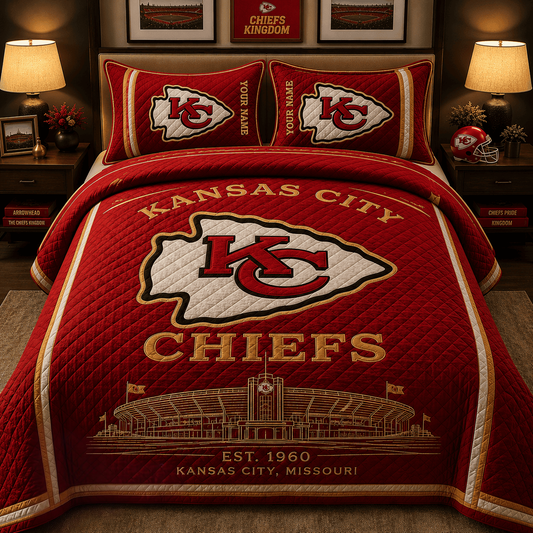 Premium NFL KC Bedding Sets Luxury