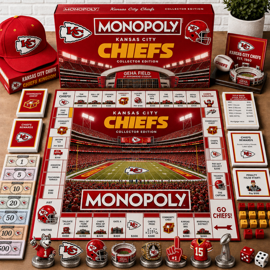 Premium NFL KC Monopoly Collector’s Edition Board Game