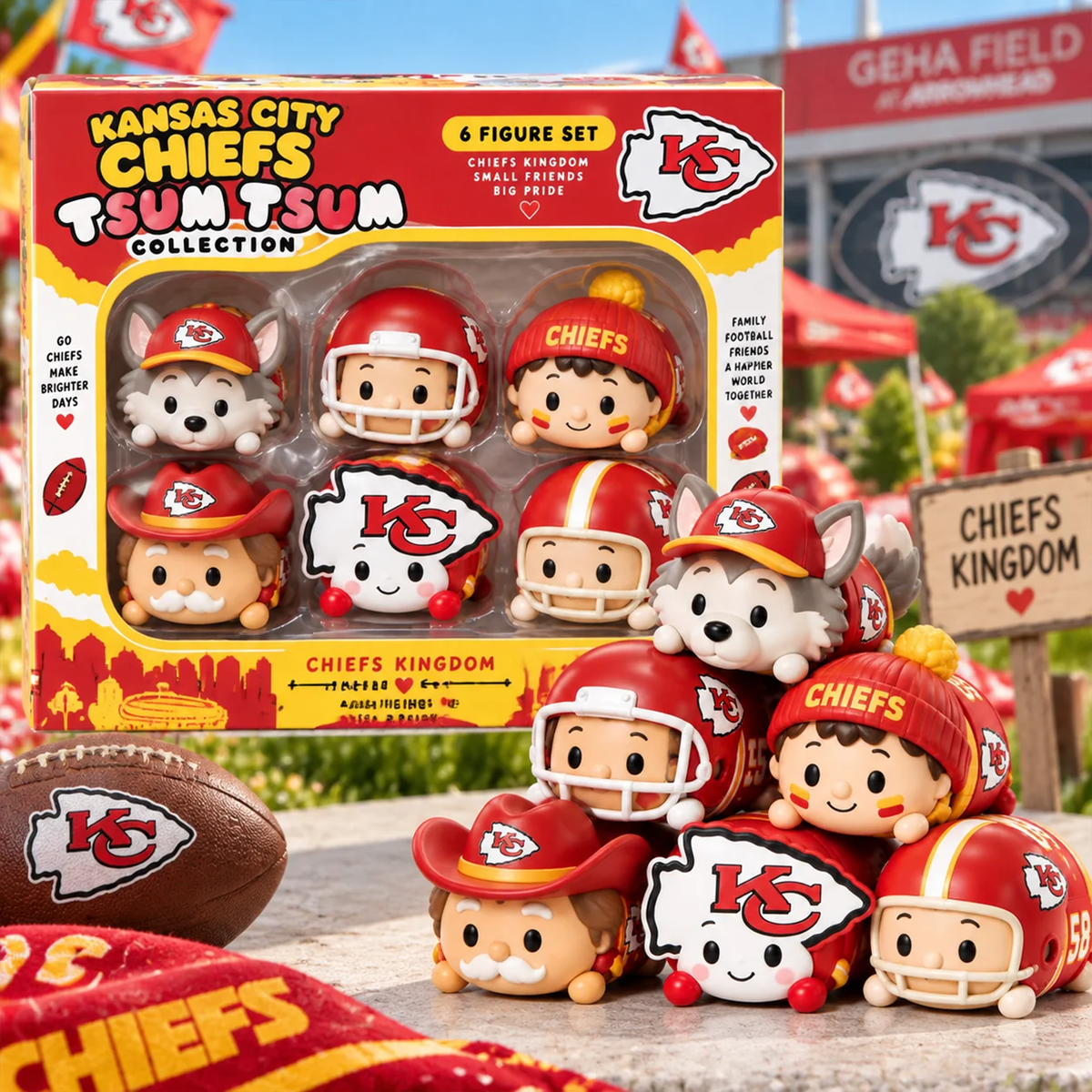 Premium NFL KC Tsum Tsum Collector Set