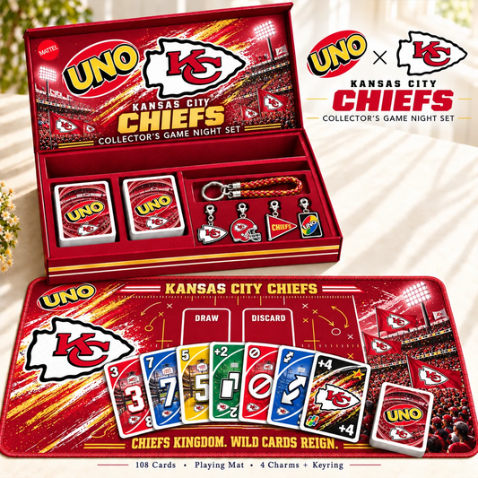 Premium NFL KC Uno Board Game Set
