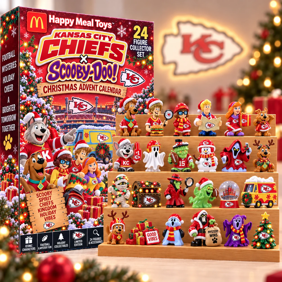 Premium NFL KCC Christmas Crossover Advent Calendar V9