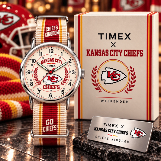 Premium NFL KCC Cream Dial Watch