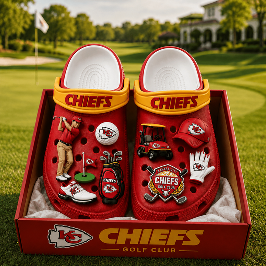 Premium NFL KCC Golf Club Charm Clogs