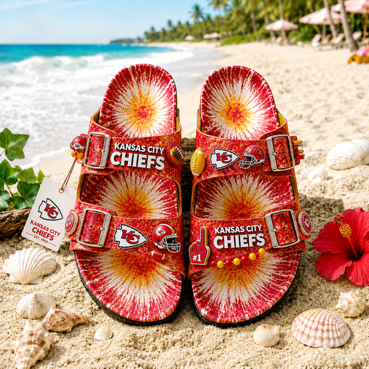 Premium NFL KCC Summer Splash Birkenstocks Shoes