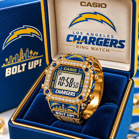 Premium NFL LAC Gold Ring Watch