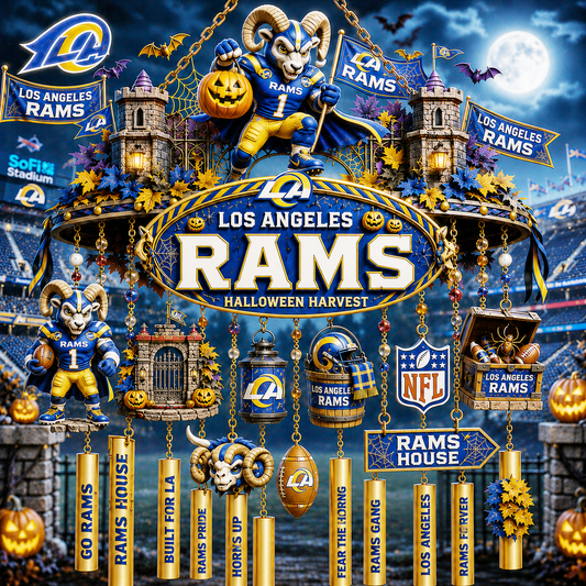 Premium NFL LAR Halloween Wind Chime