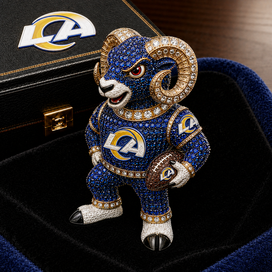 Premium NFL LAR Luxury Sculptural Brooch