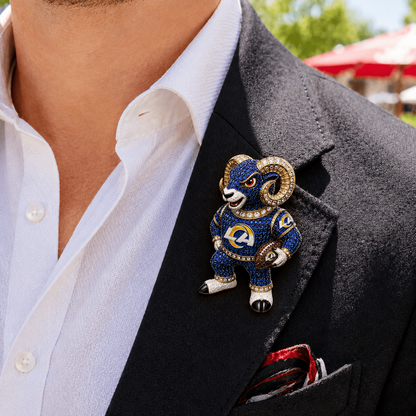 Premium NFL LAR Luxury Sculptural Brooch