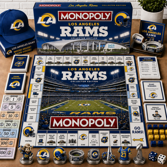 Premium NFL LAR Monopoly Collector’s Edition Board Game