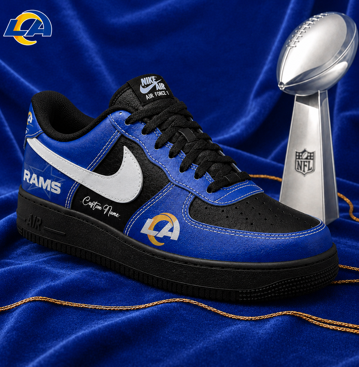 Premium NFL LAR Victory Legacy AF1 Sneakers