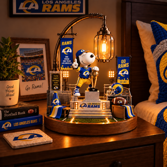 Premium NFL LAR x SNP Themed Bedside Lamp