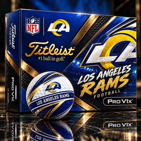 Premium NFL LAR x Titleist Pro V1 Team Spirit Golf Balls Set V2
