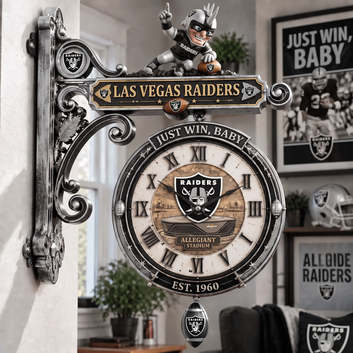 Premium NFL LV Illuminating Collector Wall Clock