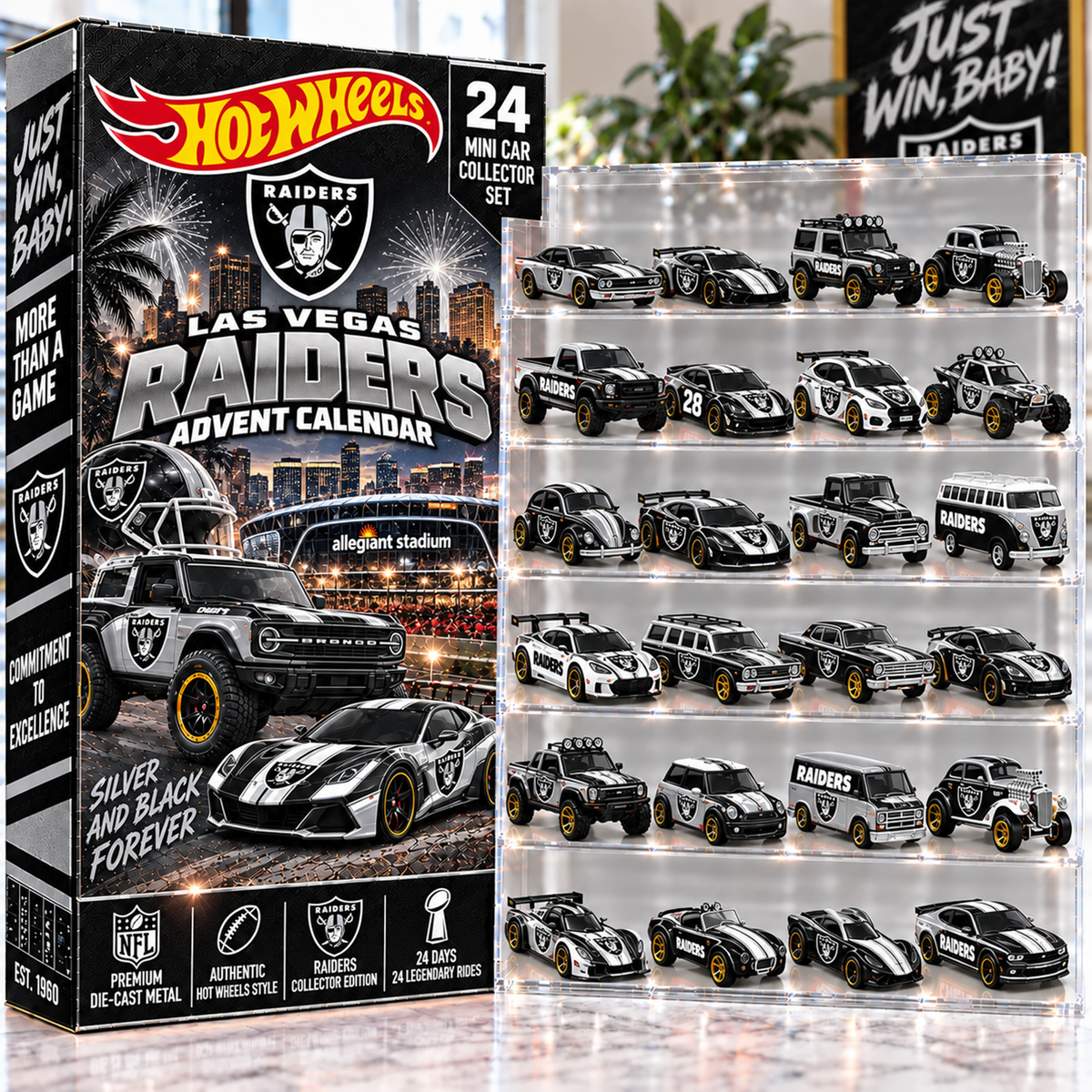 Premium NFL LV Mini Car Advent Calendar V4