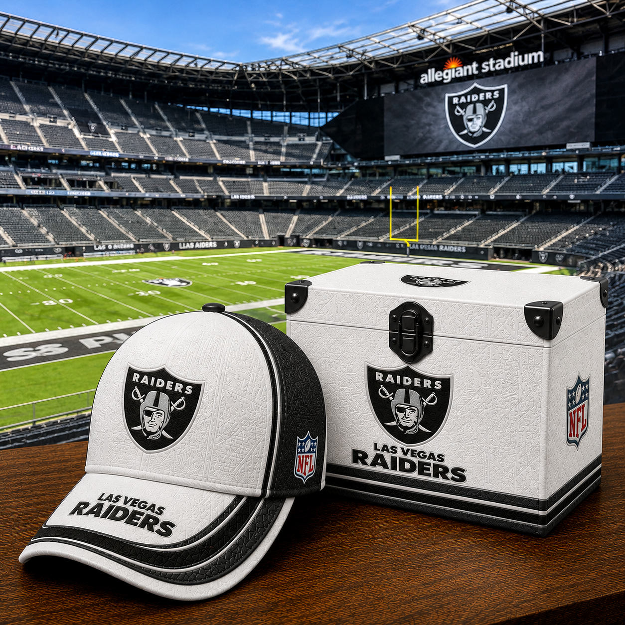 Premium NFL LVR Embossed Leather Cap V2