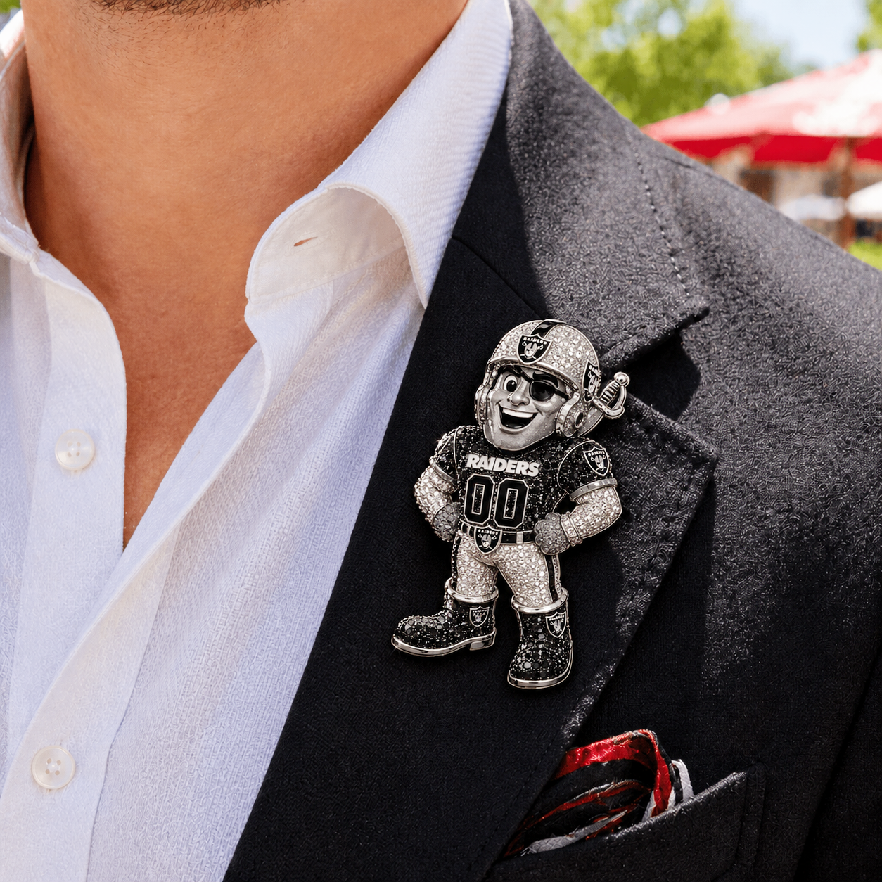 Premium NFL LVR Luxury Sculptural Brooch