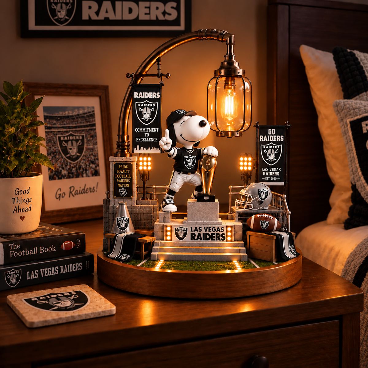 Premium NFL LVR x SNP Themed Bedside Lamp