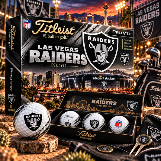 Premium NFL LVR x Titleist Pro V1 Herritage Golf Ball Set V4