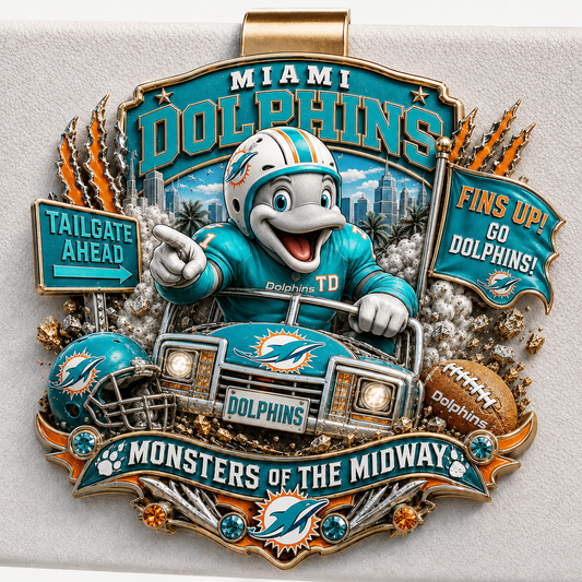 Premium NFL MD Mascot Tailgate 3D Car Visor Clip