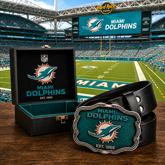 Premium NFL MD Vintage Heritage Leather Belt
