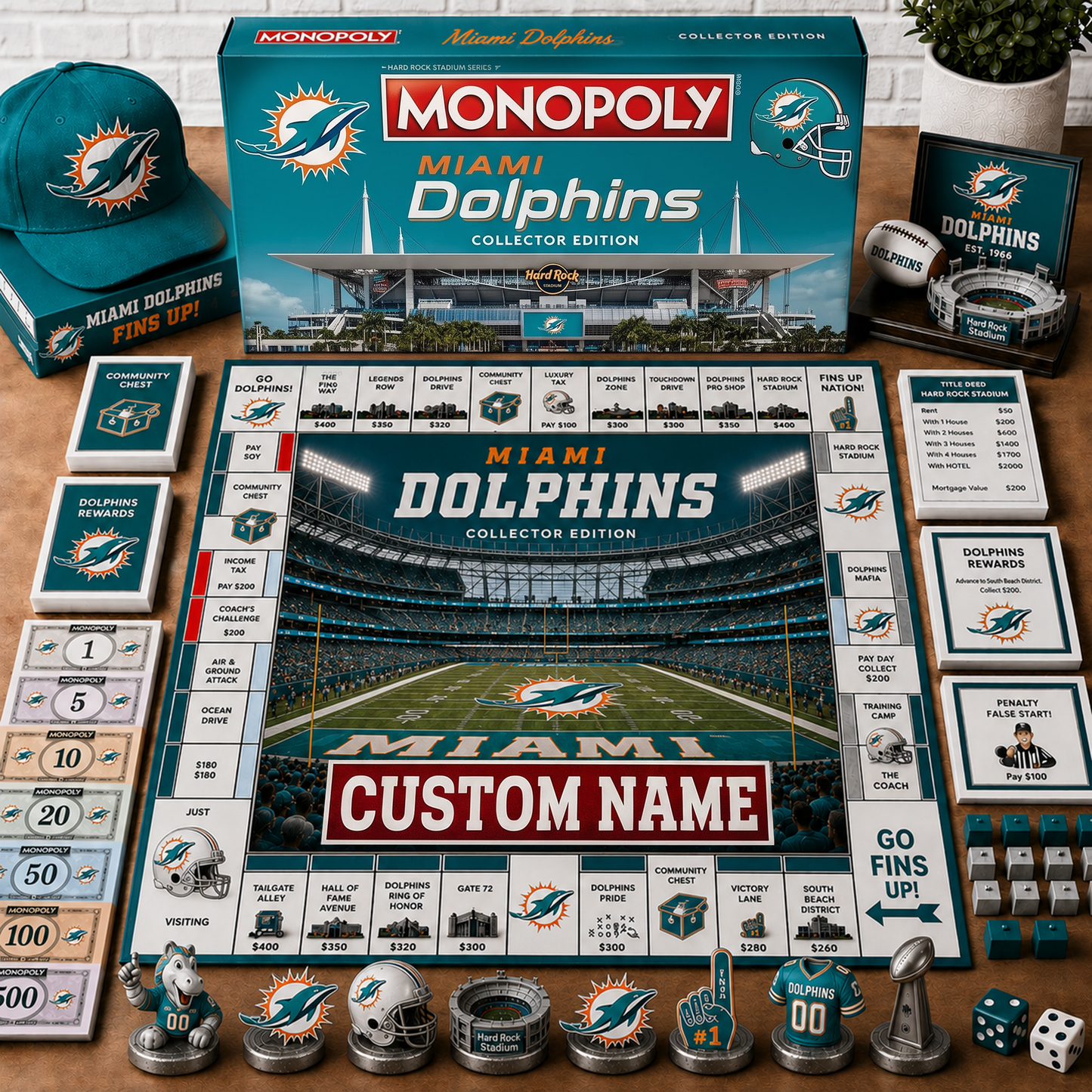 Premium NFL MIA Collector’s Edition Board Game Custom name