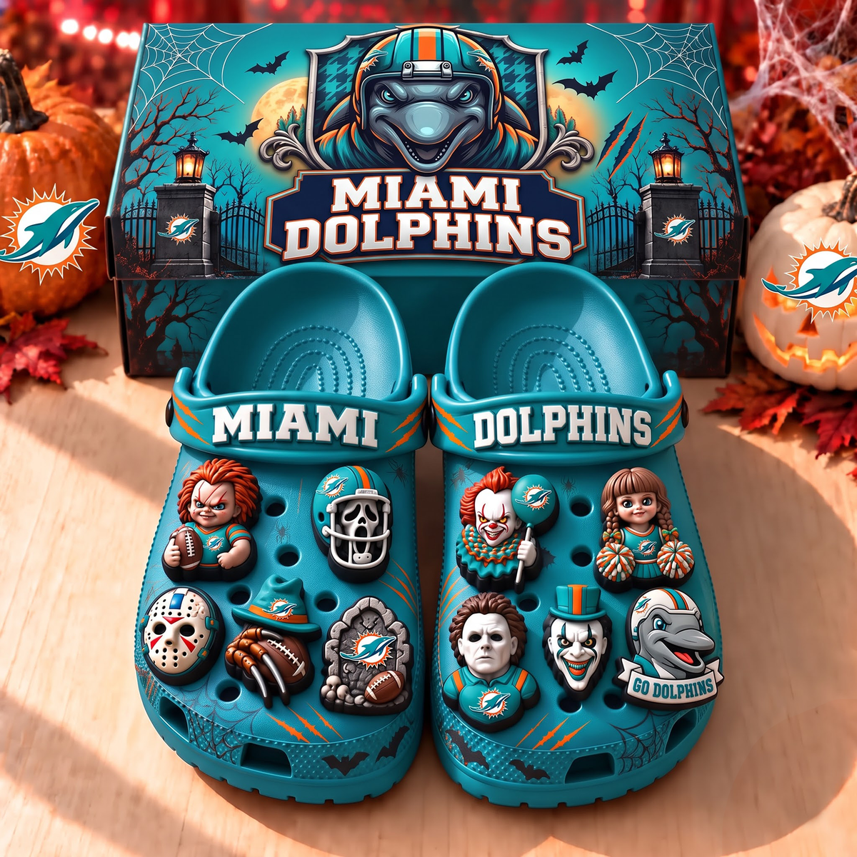 Premium NFL MIA Halloween Clogs