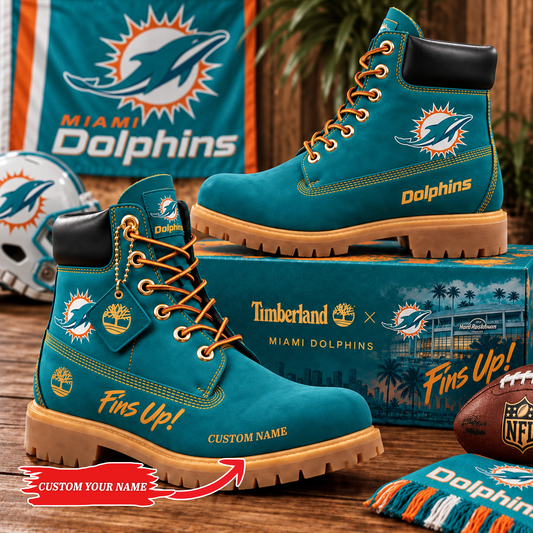 Premium NFL MIA Heritage Boots Custom Name