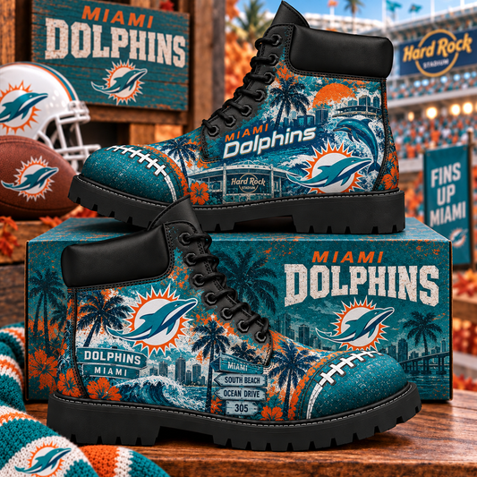 Premium NFL MIA Heritage Skyline Boots V4