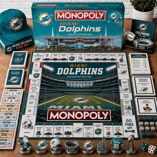 Premium NFL MIA Monopoly Collector’s Edition Board Game