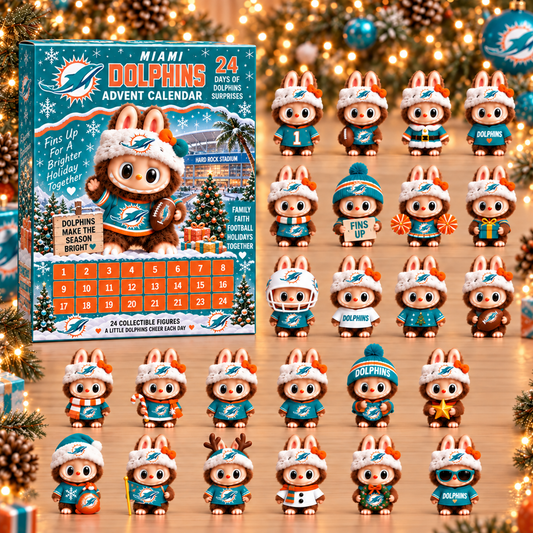 Premium NFL MIA x Labubu Christmas Avent Calendar V7