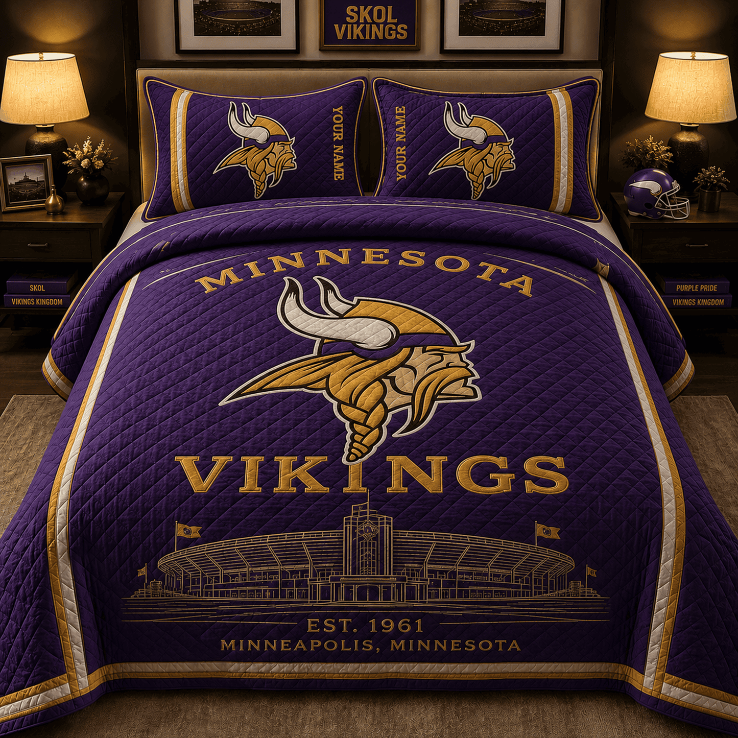 Premium NFL MIN Bedding Sets Luxury