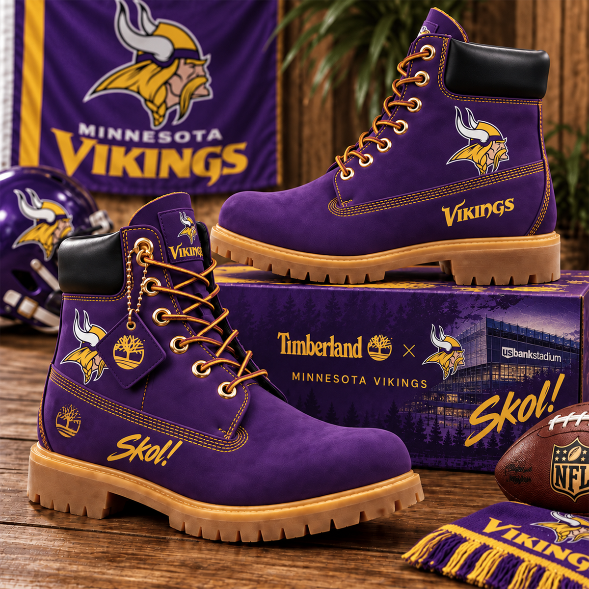 Premium NFL MIN Heritage Boots