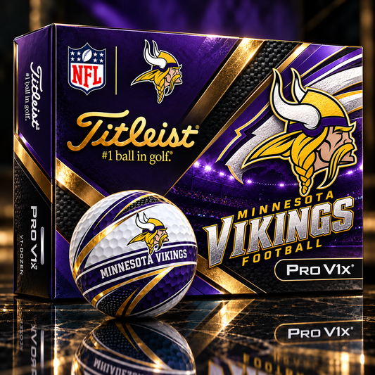 Premium NFL MIN x Titleist Pro V1 Team Spirit Golf Balls Set V2