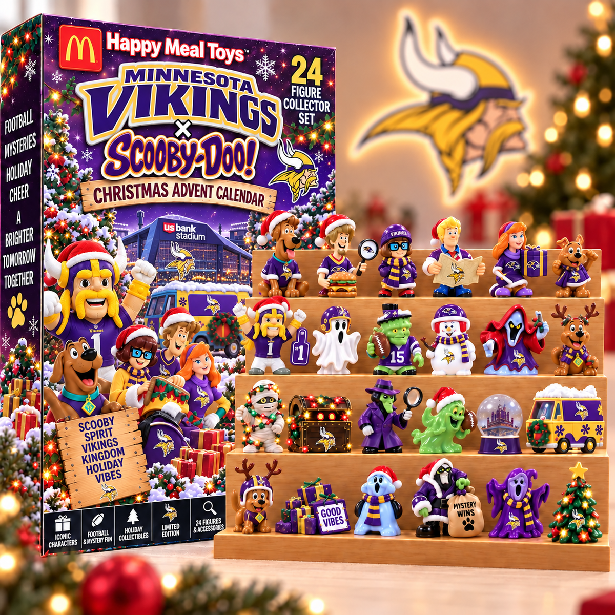 Premium NFL MV Christmas Crossover Advent Calendar V9