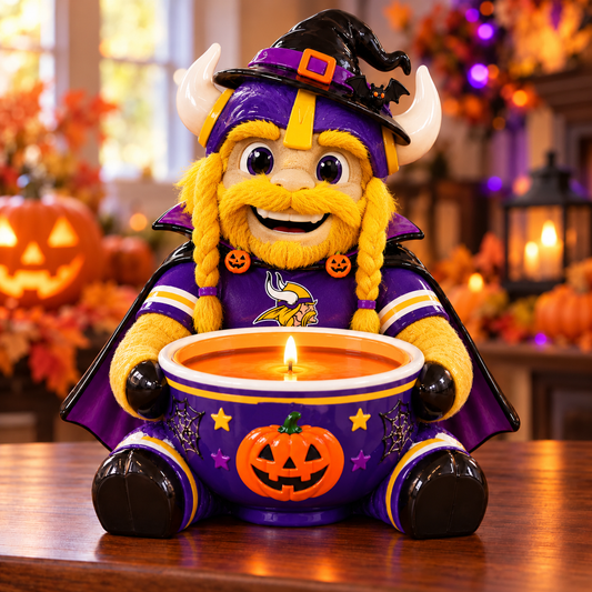 Premium NFL MV Halloween Candle Holder