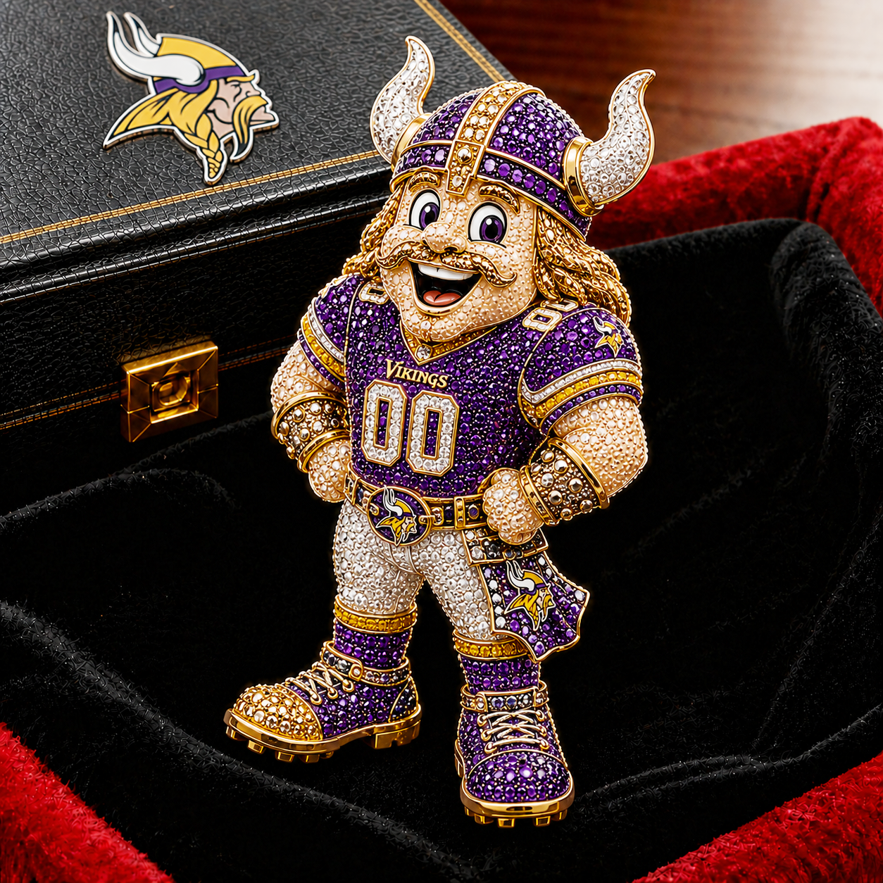 Premium NFL MV Luxury Sculptural Brooch