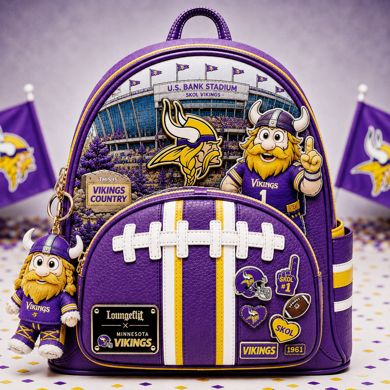 Premium NFL MV Mascot Football Fan Backpack