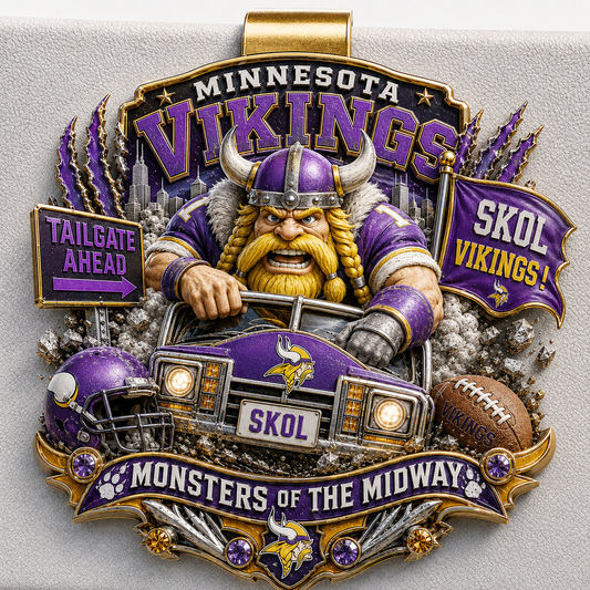 Premium NFL MV Mascot Tailgate 3D Car Visor Clip
