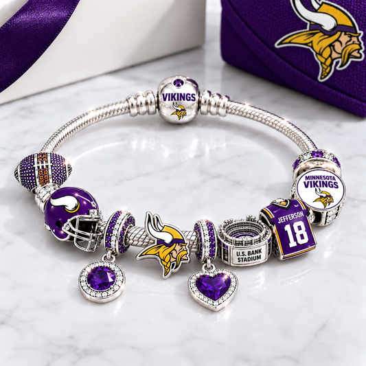 Premium NFL MV Team Spirit Charm Bracelet V8
