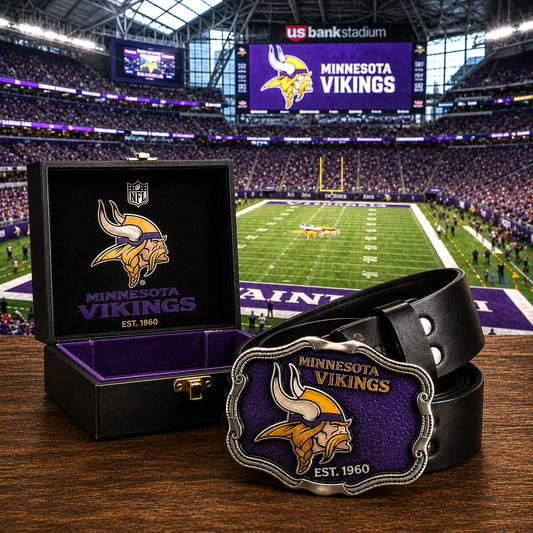 Premium NFL MV Vintage Heritage Leather Belt