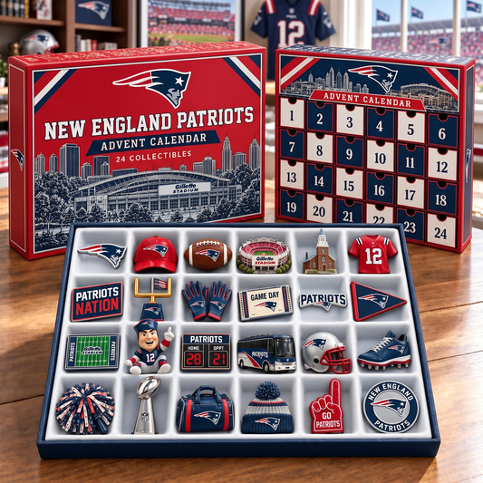 Premium NFL NE Team Spirit 24-Piece Advent Calendar V3