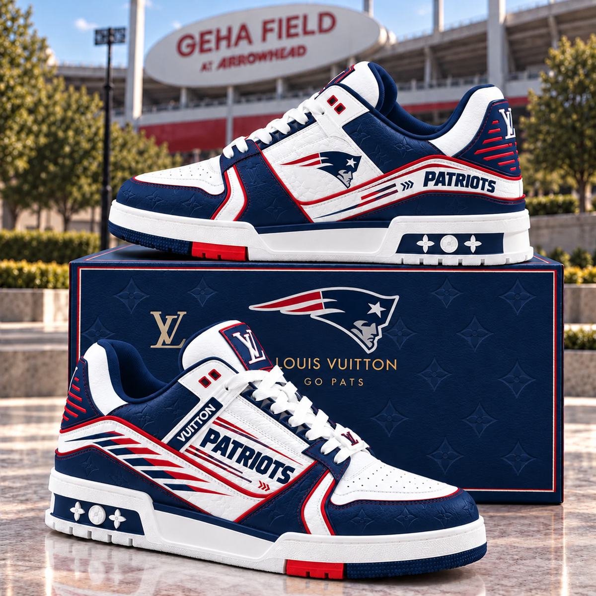 Premium NFL NE Trainer Sneakers