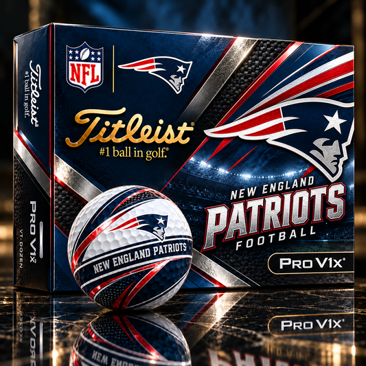 Premium NFL NE x Titleist Pro V1 Team Spirit Golf Balls Set V2