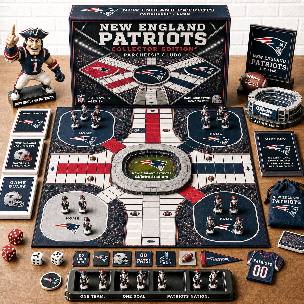 Premium NFL NEP Collector’s Edition Parcheesi Board Game