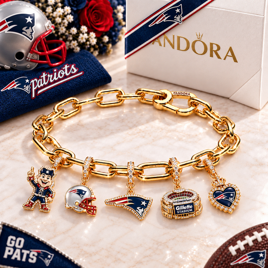 Premium NFL NEP Game Day Gold Charm Bracelet V5