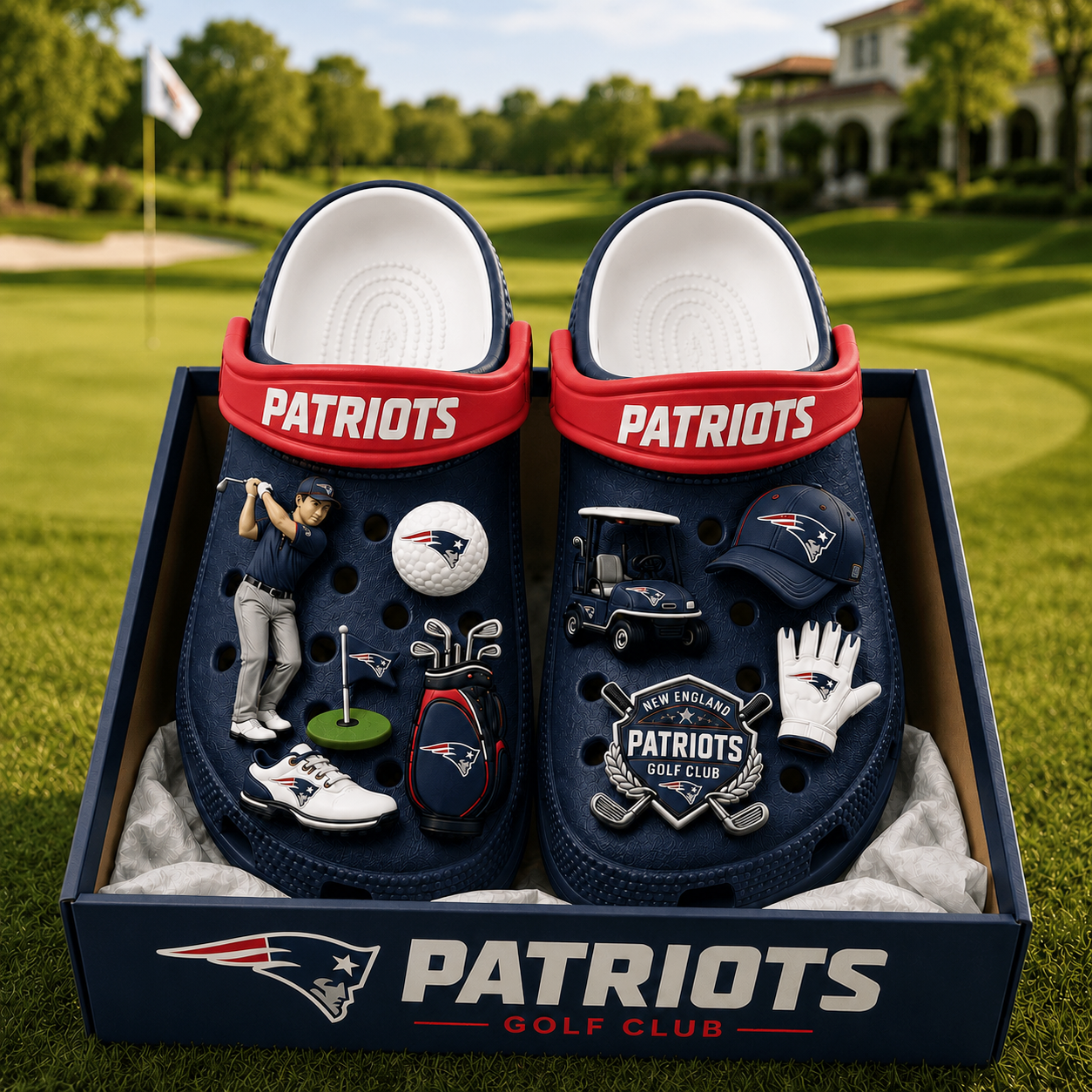 Premium NFL NEP Golf Club Charm Clogs