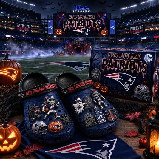 Premium NFL NEP Haunted Game Day Halloween Charm Clogs