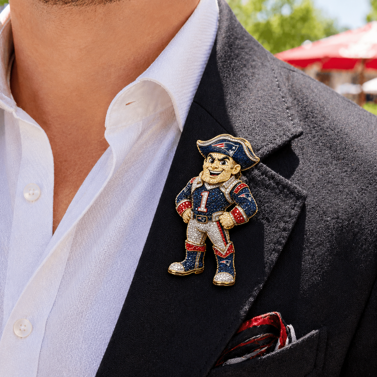 Premium NFL NEP Luxury Sculptural Brooch