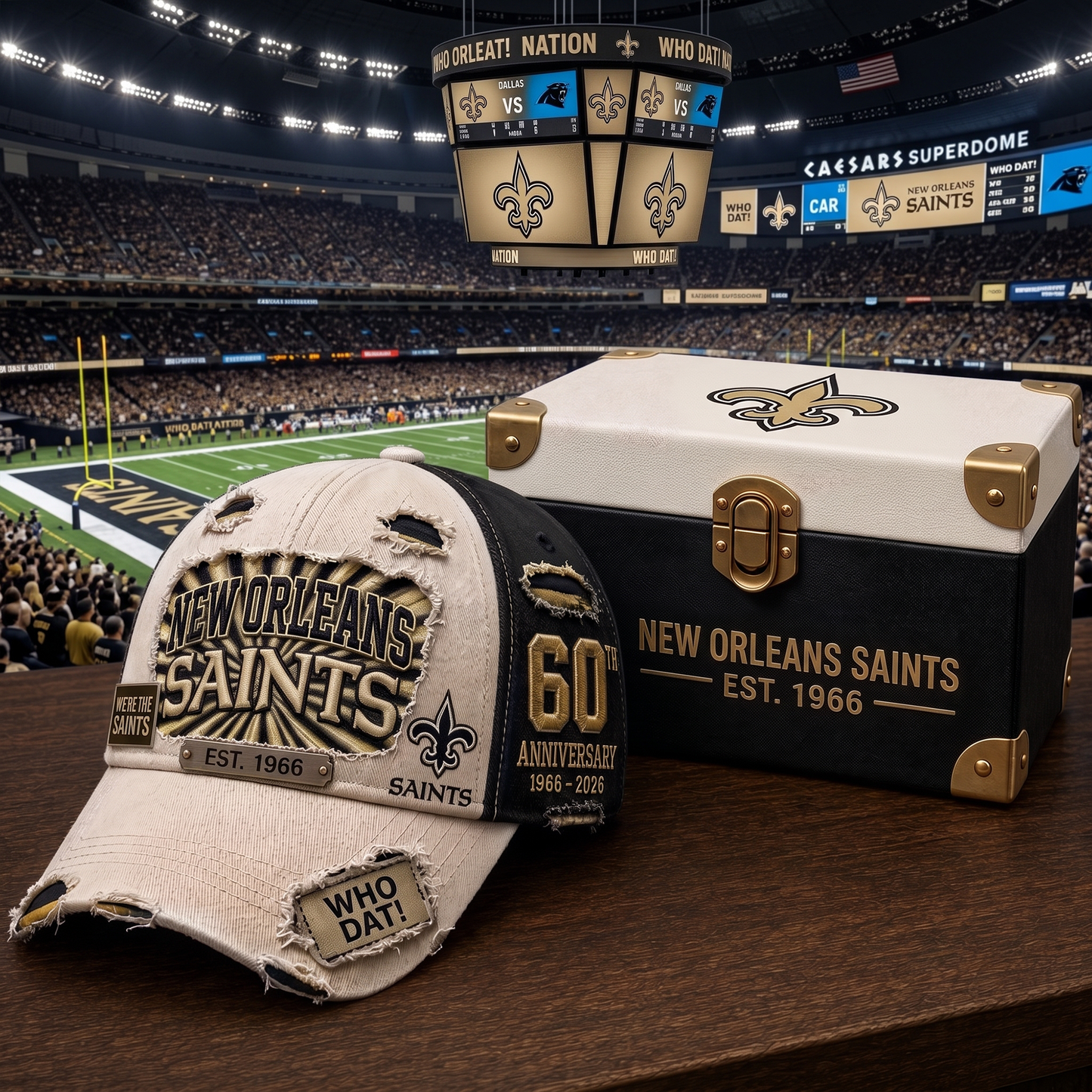 Premium NFL NO Anniversary Distressed Cap