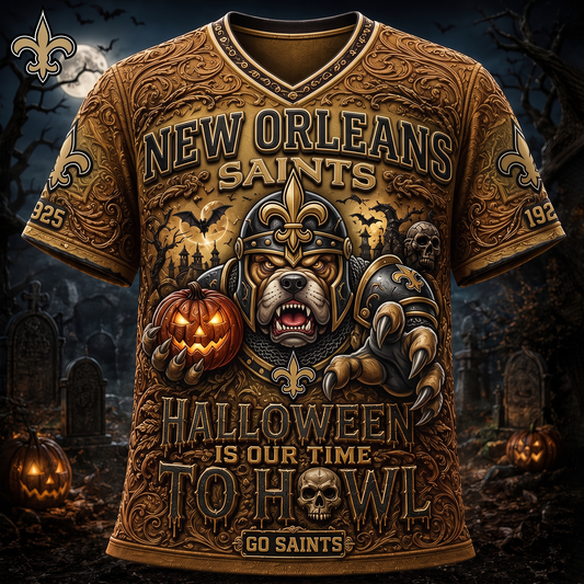 Premium NFL NO Haunted Howl Halloween Mascot T-shirt